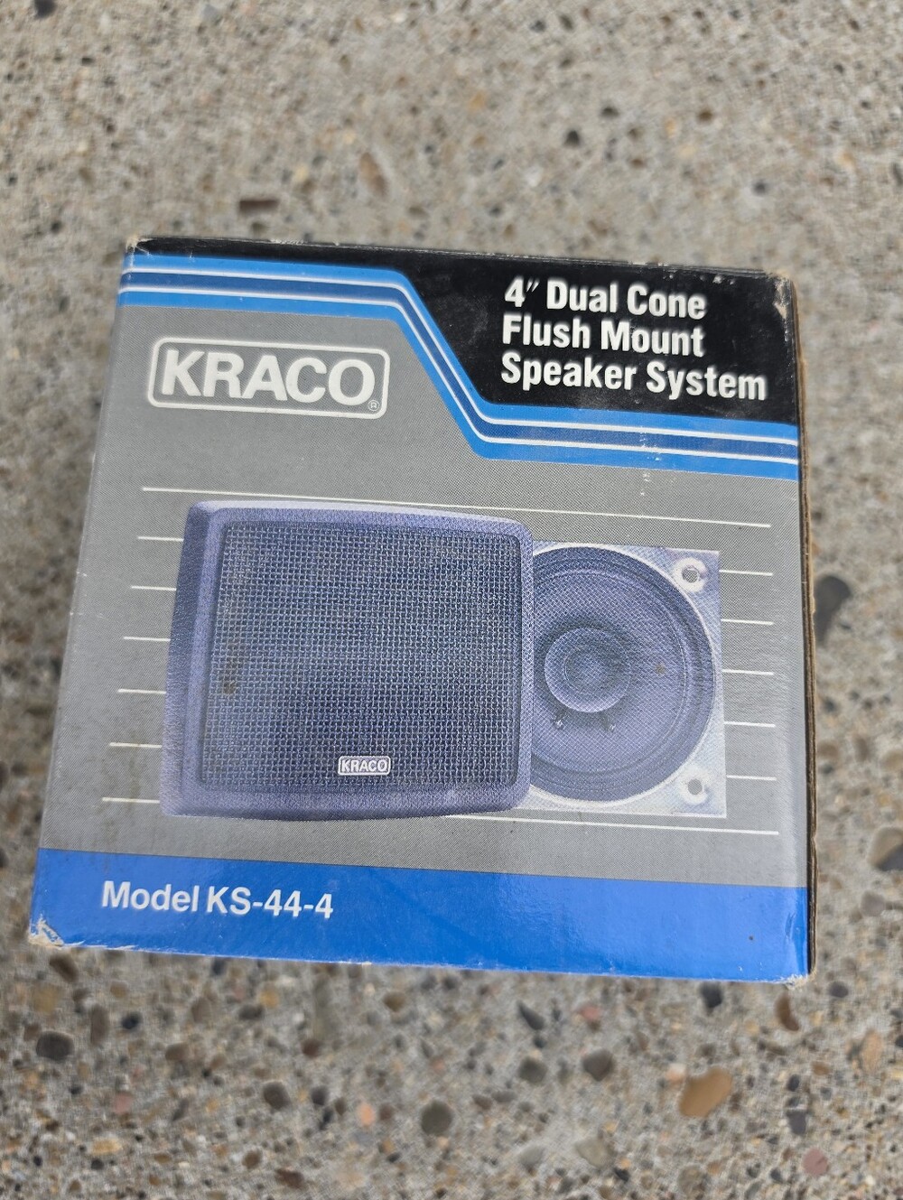 Kraco 4" Dual Cone Flush Mount Speaker System - Black